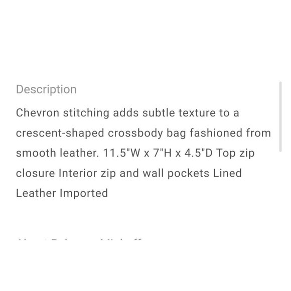 Rebecca Minkoff Women's Cosmic Edie Maxi Crescent Crossbody Bag Chunky Chain NWT - Picture 11 of 11